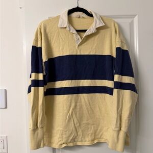 Vintage Yellow and Blue Rugby Shirt